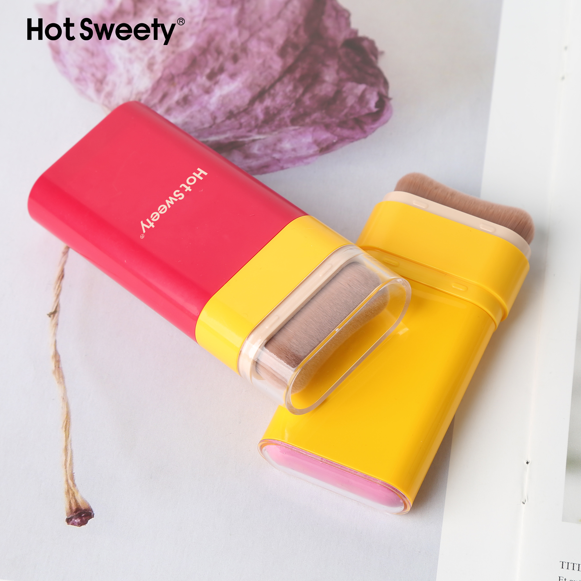 Introducing the New Blush Stick with Brush: Perfect for On-The-Go Makeup!